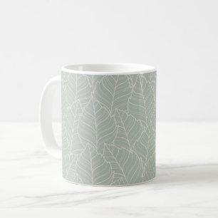 Neutraltens lugnande löv kaffemugg