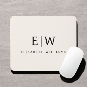 Neutraltens Professionell Enkel monogram-minimalis Musmatta