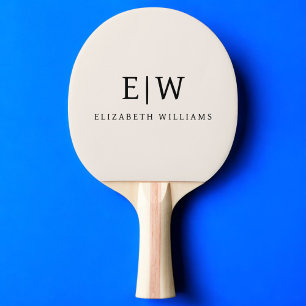 Neutraltens Professionell Enkel monogram-minimalis Pingisracket