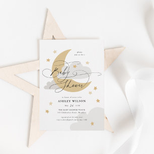 Neutralter för måne- och stjärnprojektionsyta, bab inbjudningar