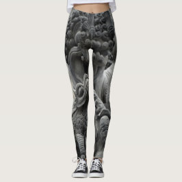 Neutralterna för fantastisk asiatisk skulptur in leggings