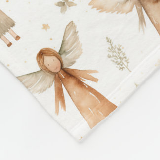 Neutralterna Jul Fairytale Mysiga Blanket Guld Fleecefilt