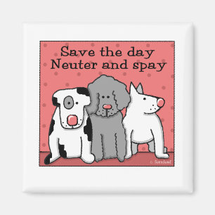 Neutrat och Spay spara dagen Magnet
