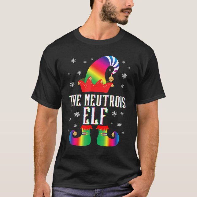 Neutrois Elf Matching Family Group, jul L T Shirt (Framsida)