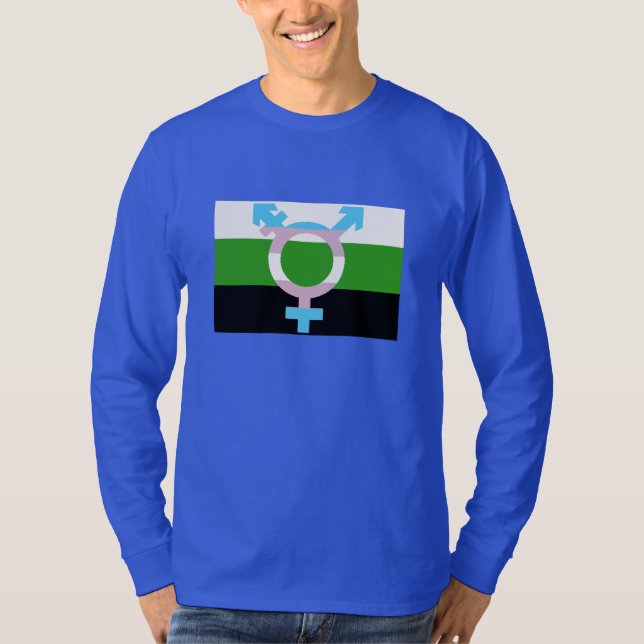 Neutrois Flagga Trans Symbol Tröja (Framsida)