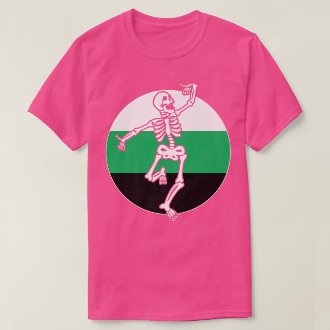 Neutrois Gay Skeleton sidentity Nonbinary  T Shirt (Design framsida)