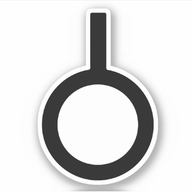 Neutrois könssymbol klistermärken (Framsida)