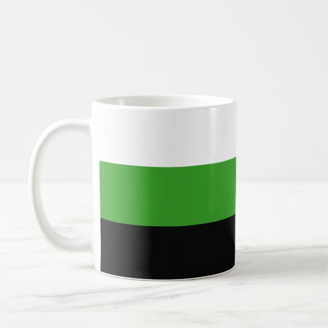 Neutrois Pride Flagga Kaffemugg (Vänster)