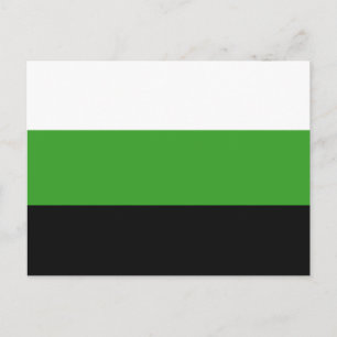 Neutrois Pride Flagga Vykort