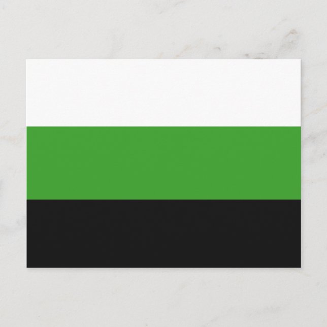 Neutrois Pride Flagga Vykort (Framsida)