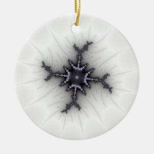 Neutron Star - Fractal Art Julgransprydnad Keramik