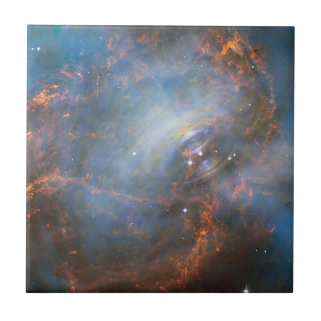 Neutron-stjärna i Crab Nebula. Kakelplatta (Framsidan)