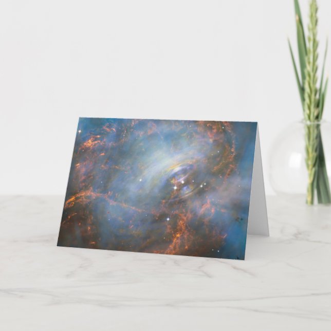 Neutron-stjärna i Crab Nebula. Kort (Framsida)