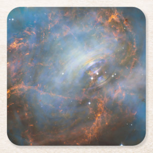 Neutron-stjärna i Crab Nebula. Underlägg Papper Kvadrat