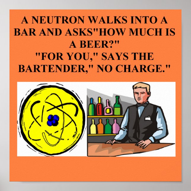 neutronfysikskämt poster (Framsidan)