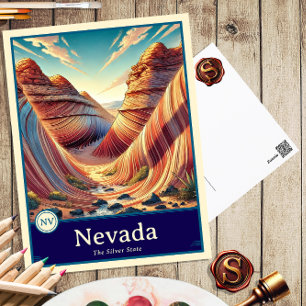 Nevada Anime Stil Cel Shaded-vykort Vykort
