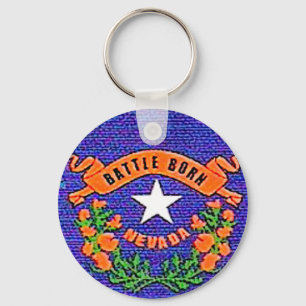 Nevada Battle Born Nyckelring