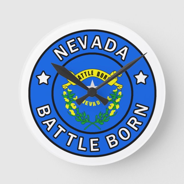 Nevada Battle Born Rund Klocka (Framsida)