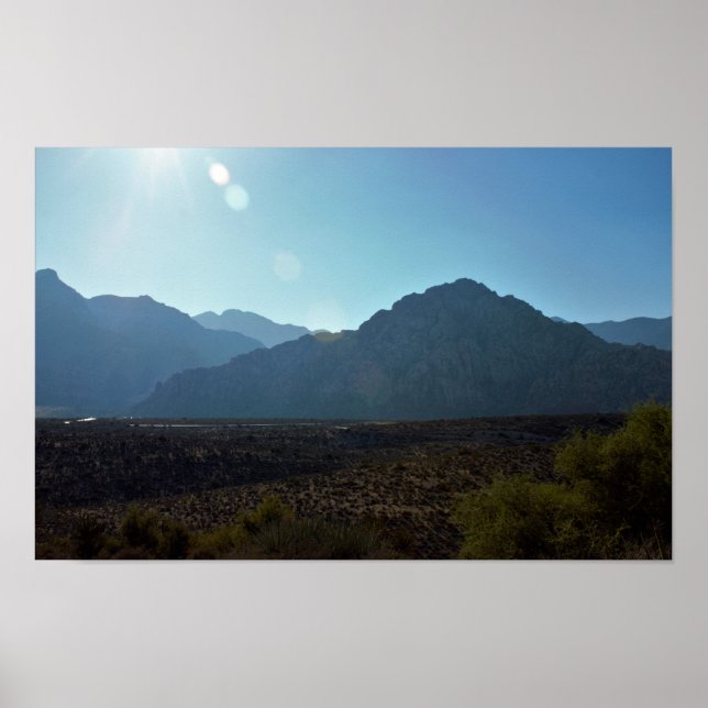 Nevada Berg Öken Poster (Framsidan)