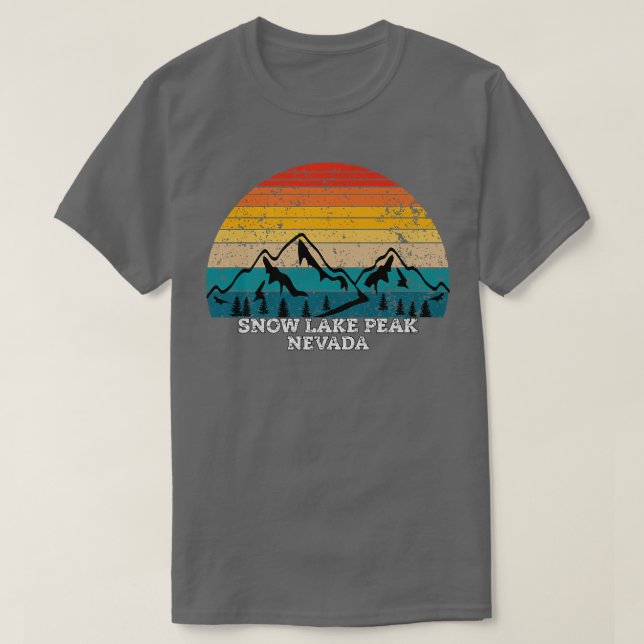 Nevada-bergen snö Sjö T Shirt (Design framsida)
