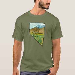 Nevada Bighorn Wildlife Desert Mountains T Shirt