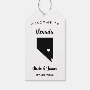 Nevada Bröllop Welcome Bag Märkre, Karta Presentetikett