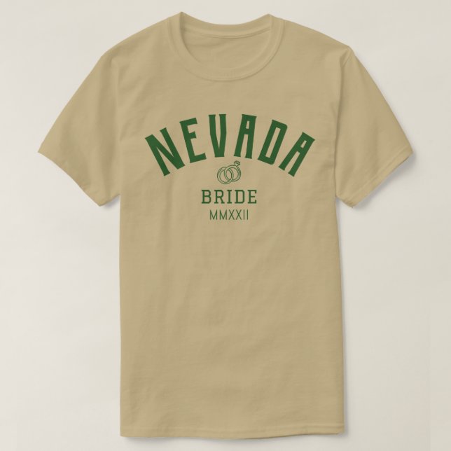 Nevada brud  Möhippa  För bruden  T Shirt (Design framsida)