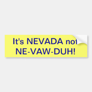 nevada bumbersticker bildekal