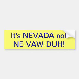 nevada bumbersticker bildekal