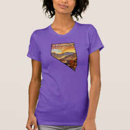 Nevada Chasing Sunsets Desert Mountain Ligcape T Shirt