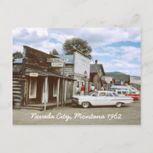 Nevada City Montana Postcard Vykort