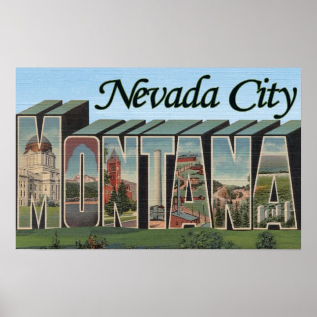 Nevada City, Montana Poster (Framsidan)