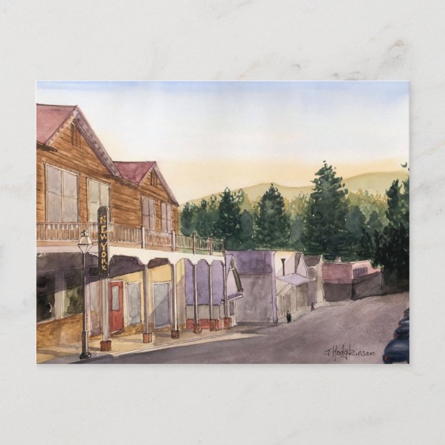NEVADA CITY POST CARD VYKORT (Framsida)