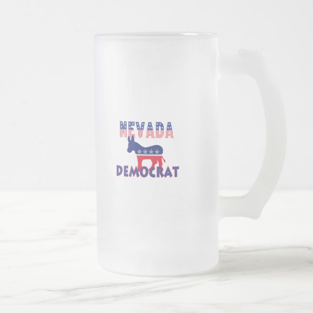 Nevada demokrat frostat ölglas (Höger)