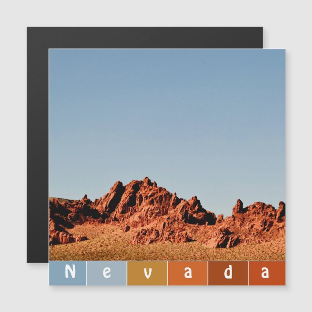 Nevada Desert Magnetic Card (Fram/baksida)