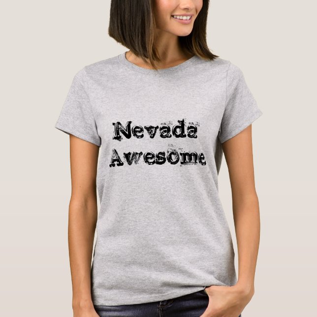 Nevada enorma citationsteckenkvinna T-tröja Tee Shirt (Framsida)