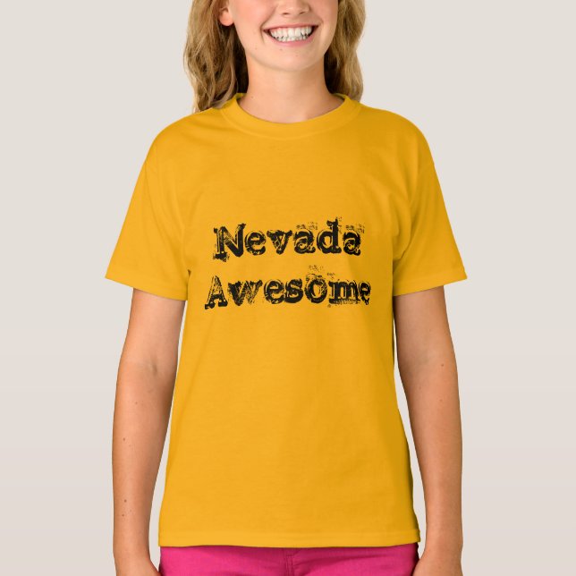 Nevada enorma citationsteckenmanar T-tröja T-shirt (Framsida)