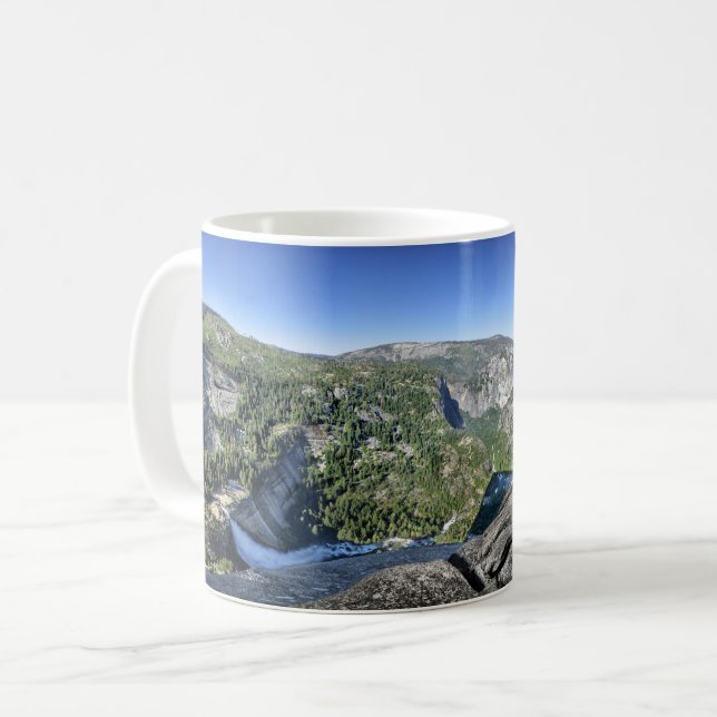 Nevada Fall från Liberty Cap - Yosemite Kaffemugg (Framsida vänster)