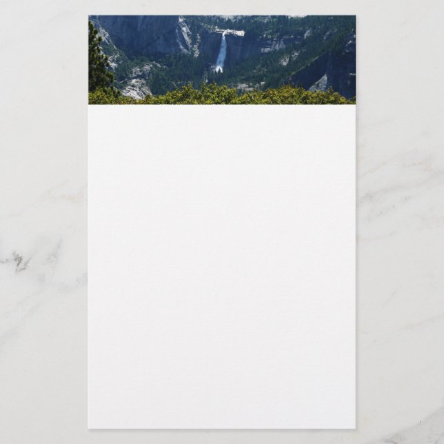 Nevada Falls från Panorama Trail Brevpapper (Framsida)