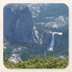 Nevada Falls från Panorama Trail Underlägg Papper Kvadrat