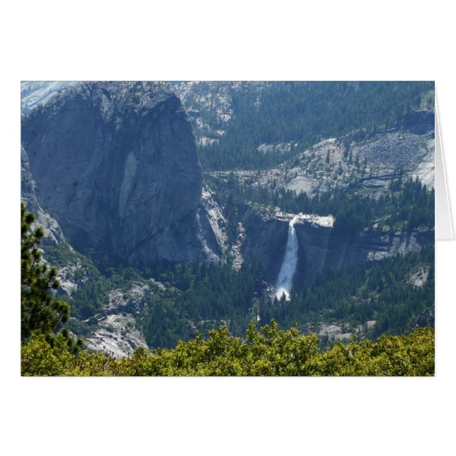 Nevada Falls från Panorama Trail Yosemite Hälsningskort (Framsidan Horizontal)