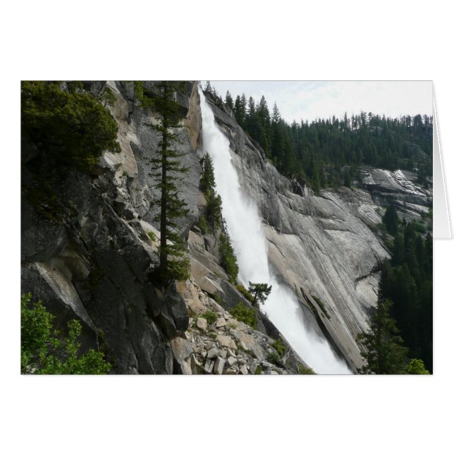 Nevada Falls i Yosemite National Park Hälsningskort (Framsidan Horizontal)