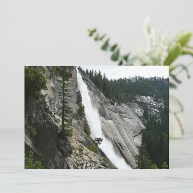 Nevada Falls i Yosemite National Park Kort (Stående Fram)