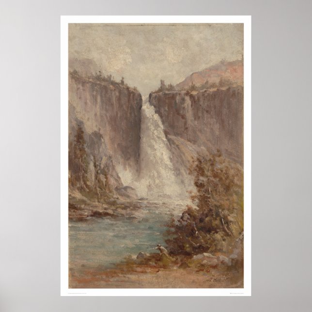 Nevada Falls, Yosemite (1252) Poster (Framsidan)
