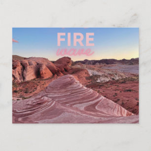 Nevada Fire Wave Hiking Nature-vykort Vykort