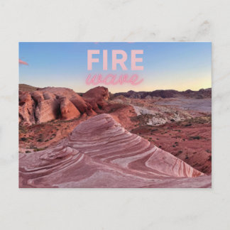 Nevada Fire Wave Hiking Nature-vykort Vykort