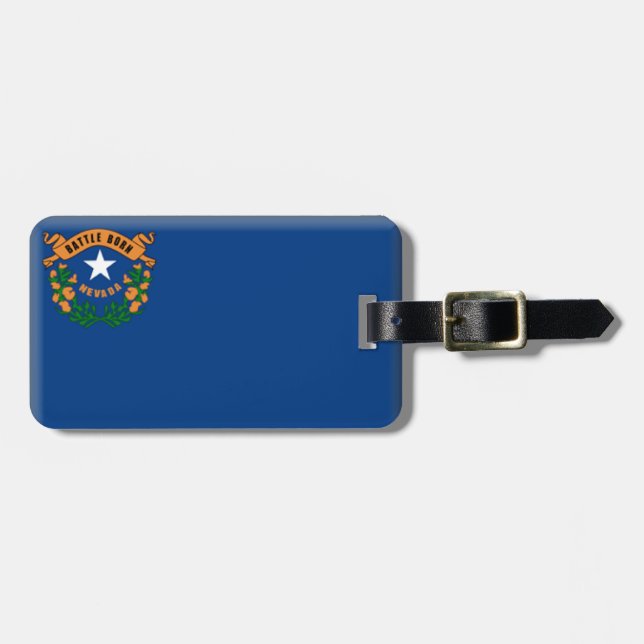 Nevada flagga bagagebricka (Horisontell Framsida)
