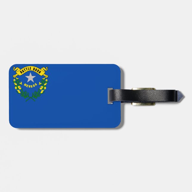 Nevada flagga bagagebricka (Baksida Vågrät)