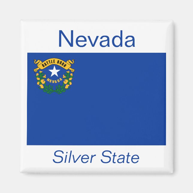 Nevada Flagga Magnet (Framsidan)