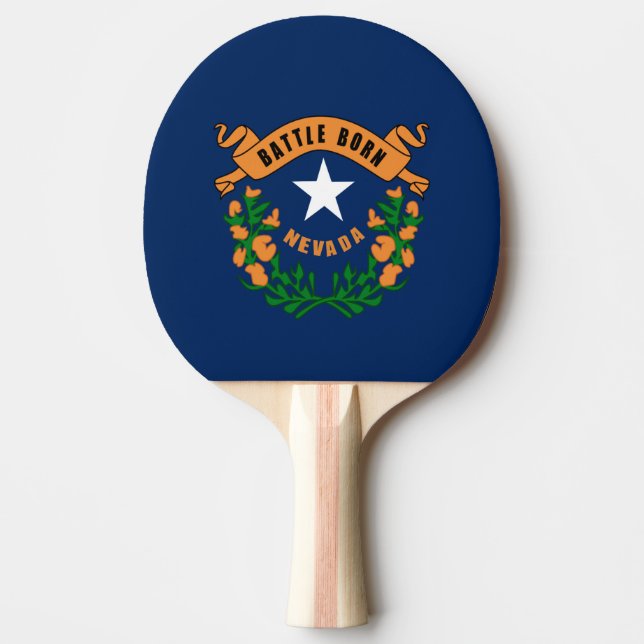Nevada flagga pingisracket (Framsidan)